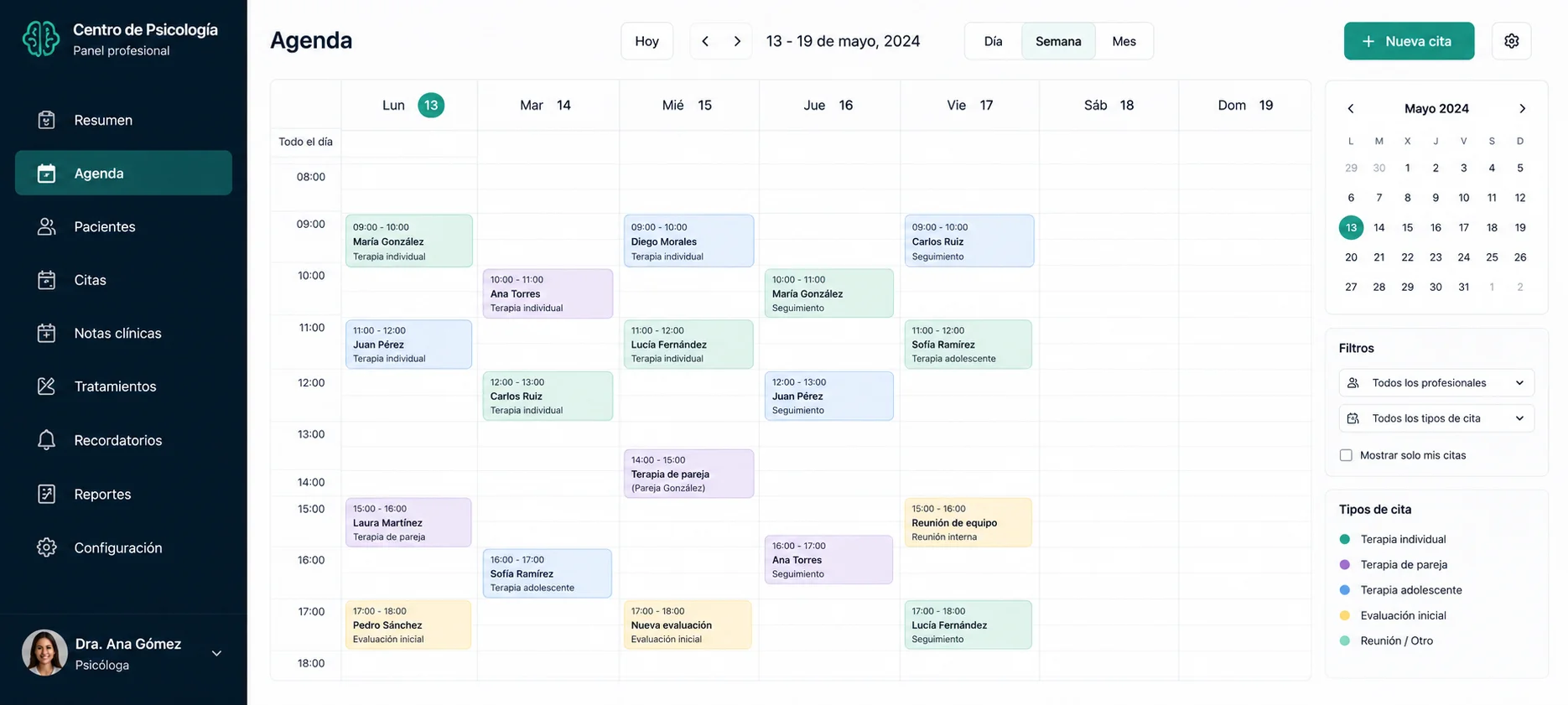 Agenda profesional
